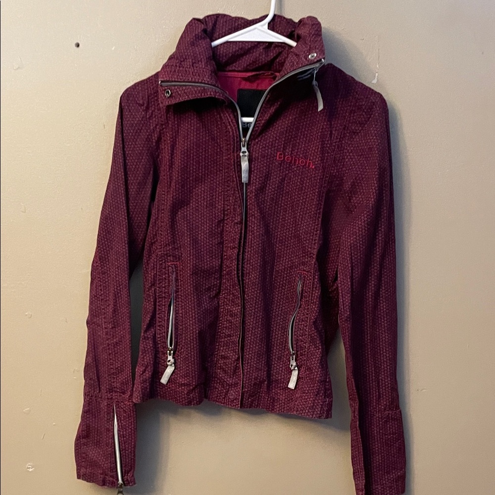 Bench Women's Wine Zip-Up Utility Jacket